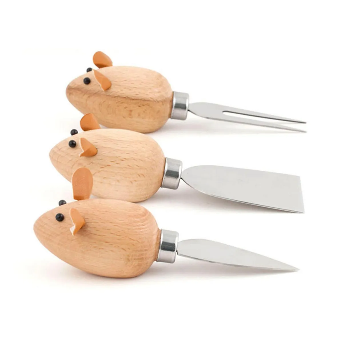 Kikkerland - Set 3 cuchillos para queso