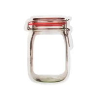 Bolsas con zipper medianas 3 piezas Mason Jar