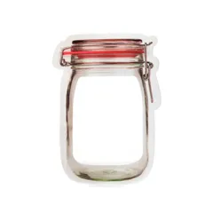 Bolsas con zipper medianas 3 piezas Mason Jar
