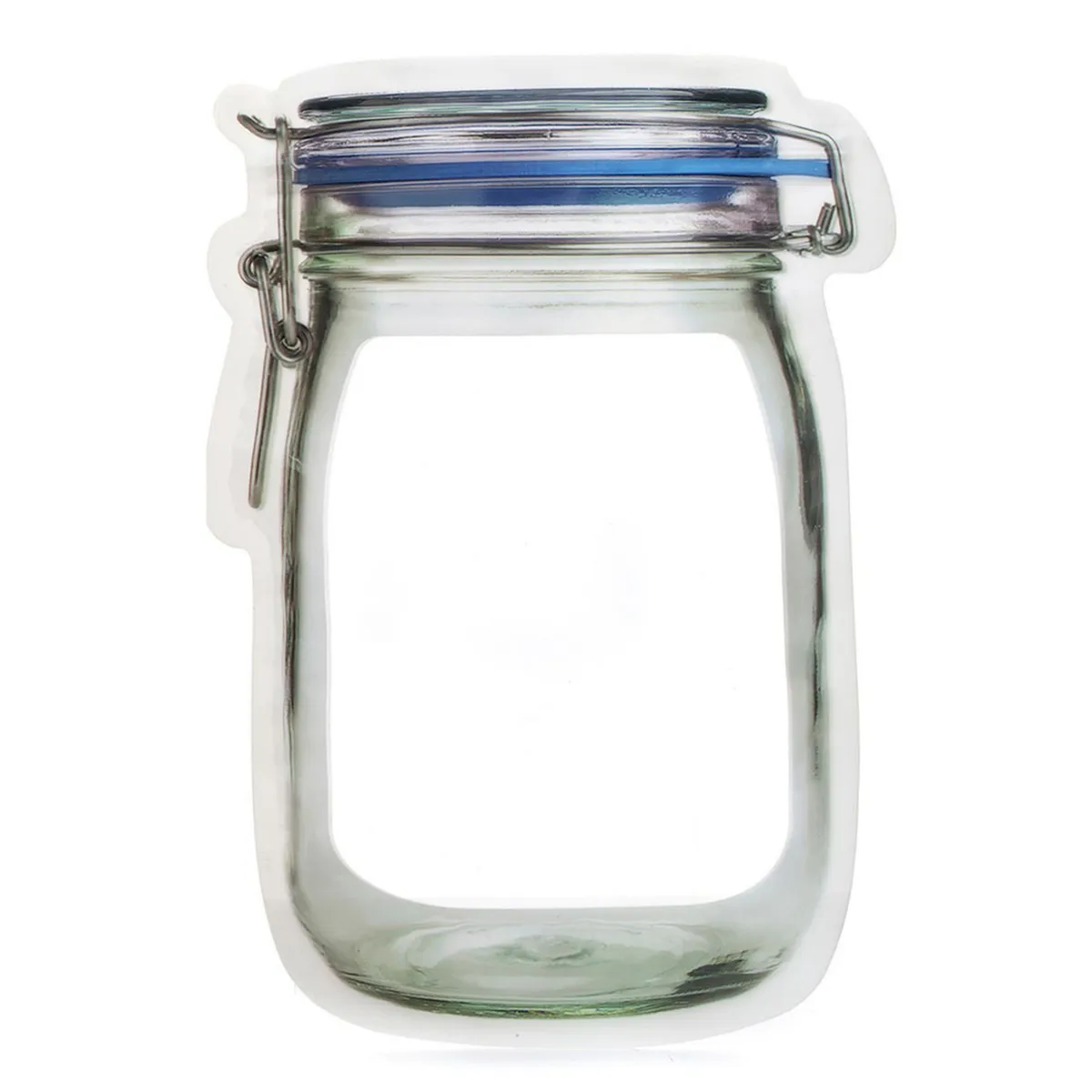Bolsas con zipper grandes 2 piezas Mason Jar, marca Kikkerland - Foto Principal