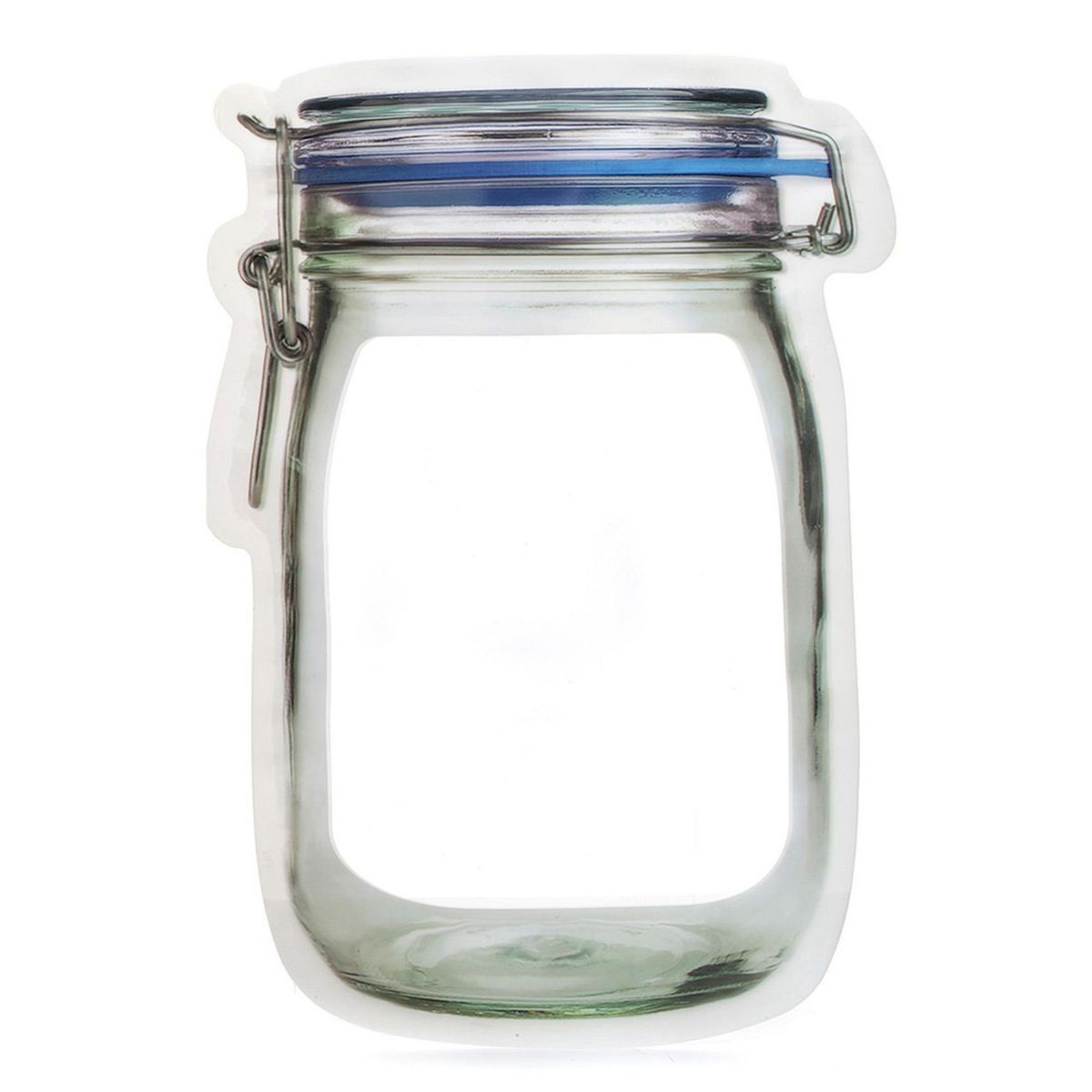 Bolsas con zipper grandes 2 piezas Mason Jar, marca Kikkerland - Foto Principal