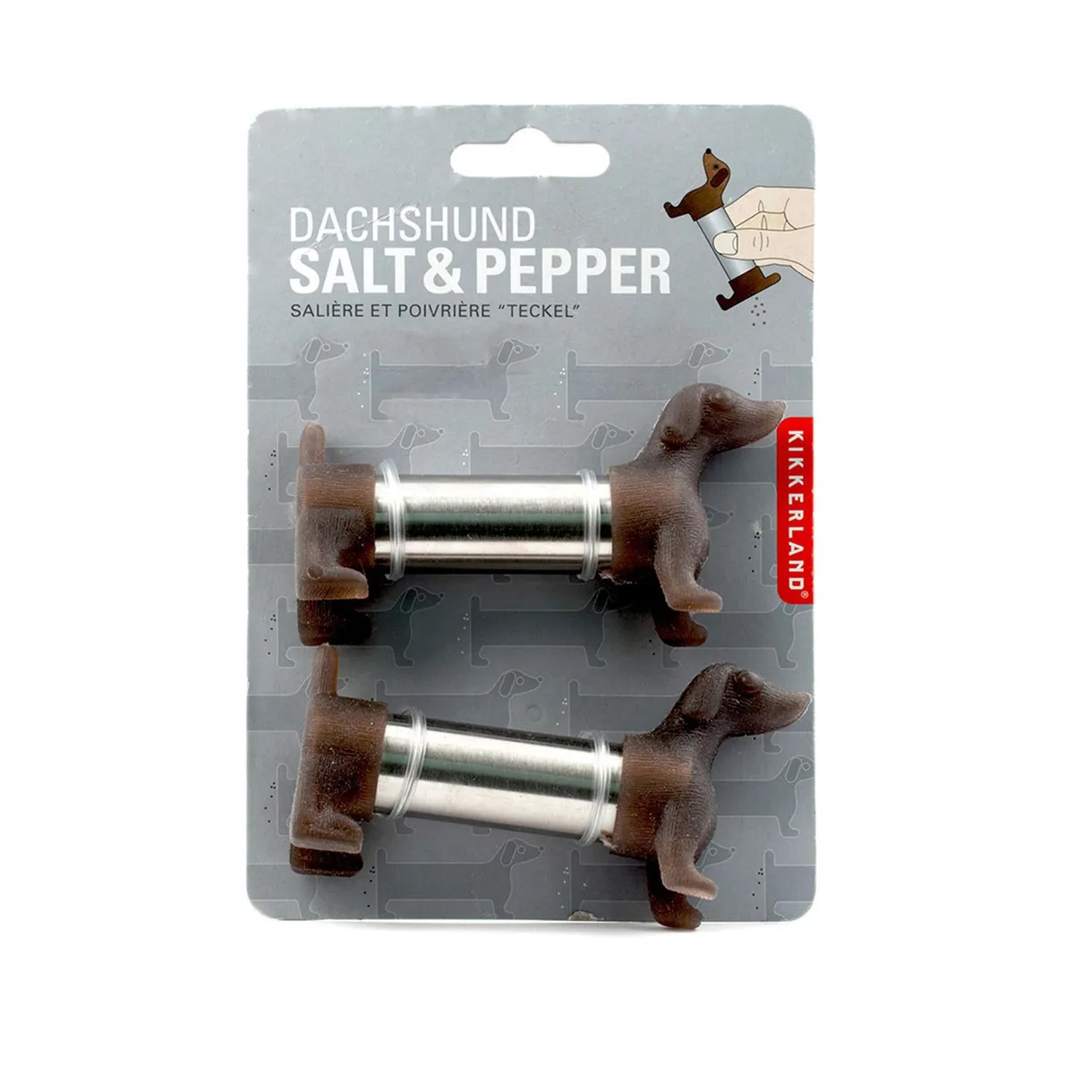Kikkerland - Salero y pimentero Dachshund
