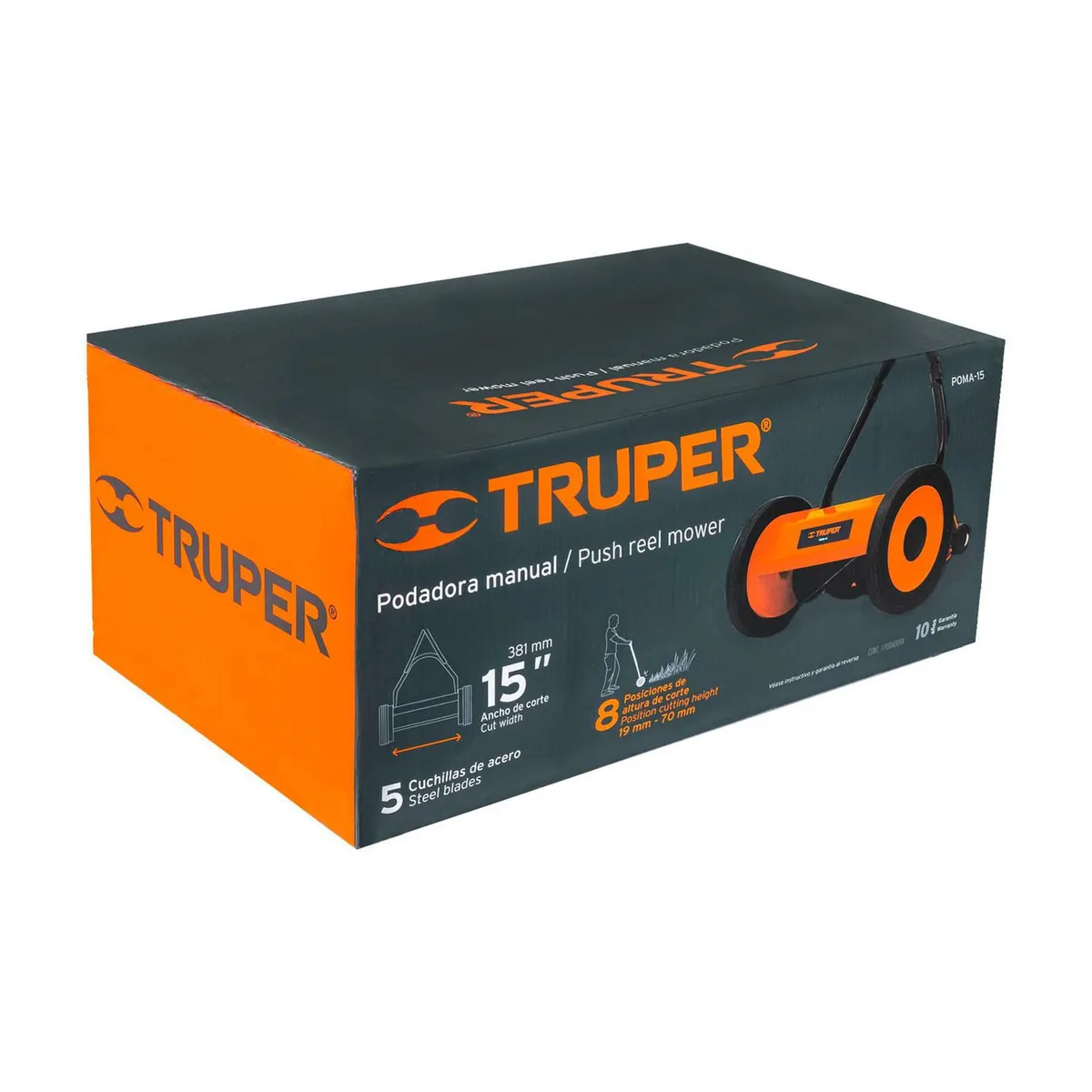 Truper - Podadora manual, 15" de corte, Truper