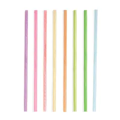 Popotes reusables arcoiris 24 piezas