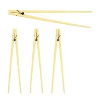 Juego de 4 pinzas de madera para sushi