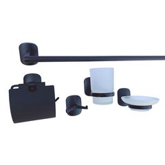 Set De Accesorios Bano Fusain Negro