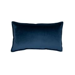 Cojín terciopelo navy rectangular 30x50 cm