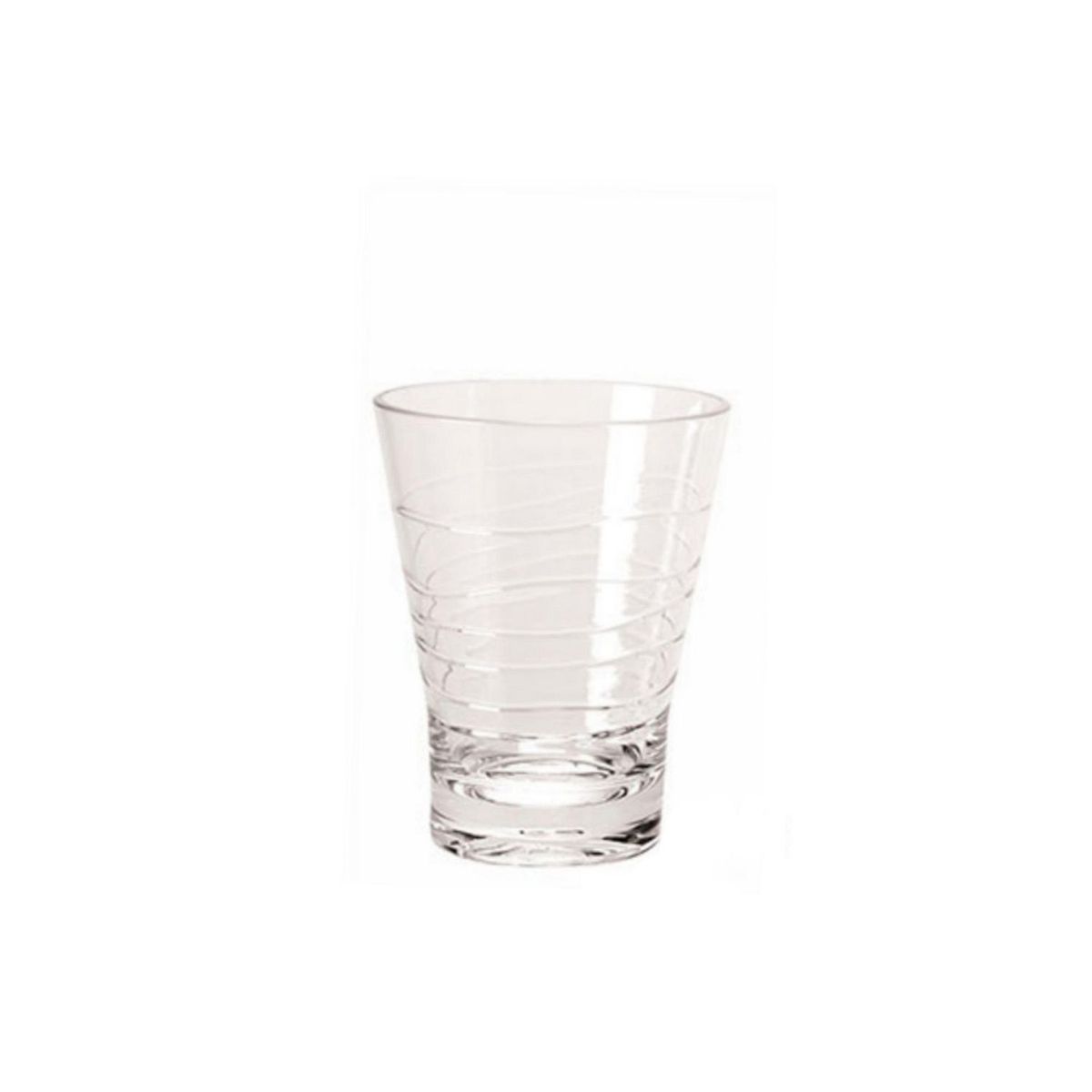 Wintech - Vaso corto de acrílico espiral 440 mililitros