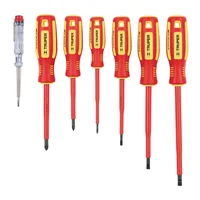 Juego de 6 Desarmadores Dieléctricos y 1 Probador de Corriente Truper