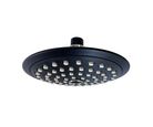 Regadera redonda plástica antisarro 6 1/8" cromo/negro