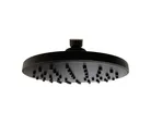 Regadera redonda plástica 6 1/4" acabado negro