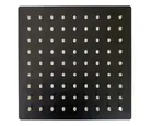 Regadera cuadrada ultradelgada 8" negro