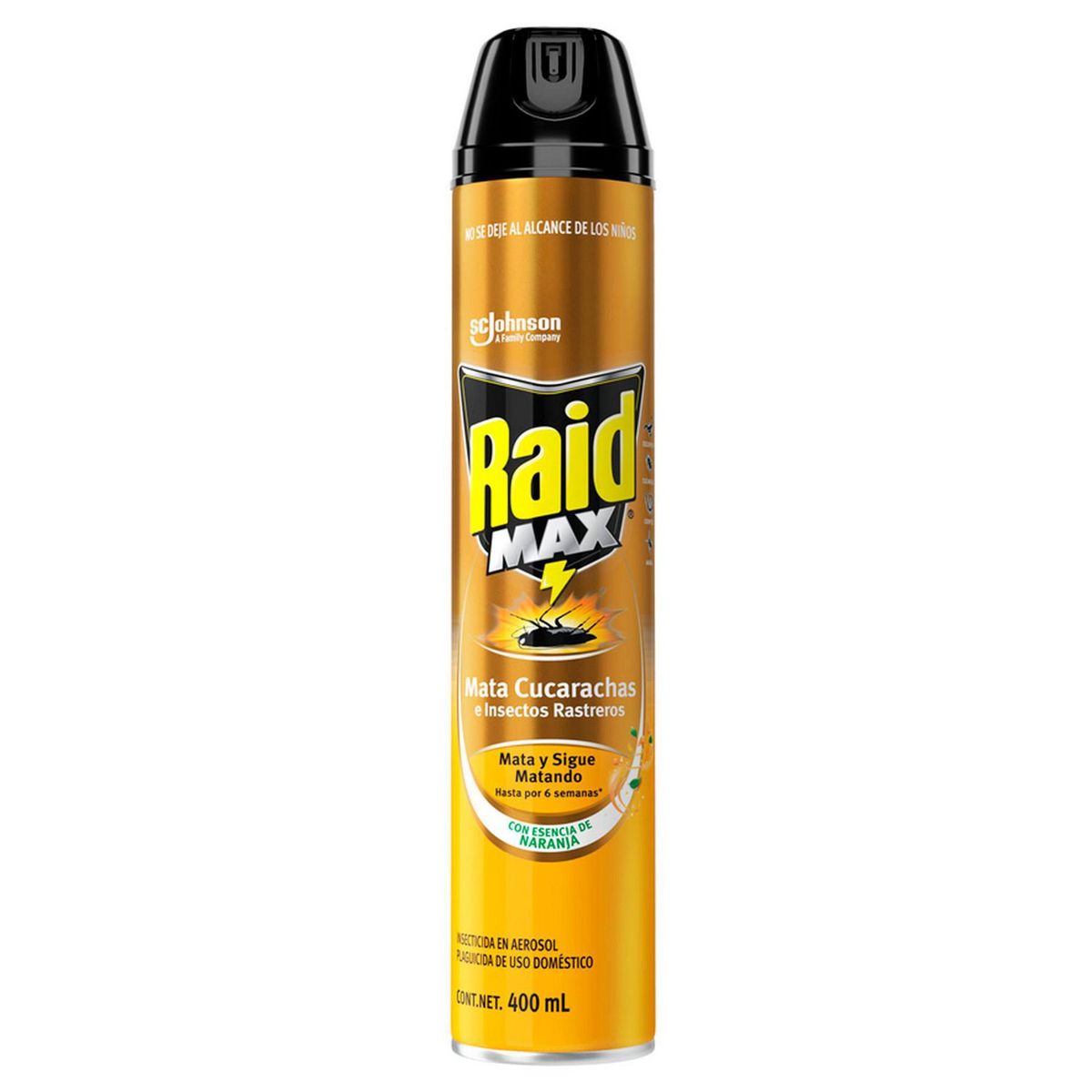 Raid - Insecticida raid max naranja