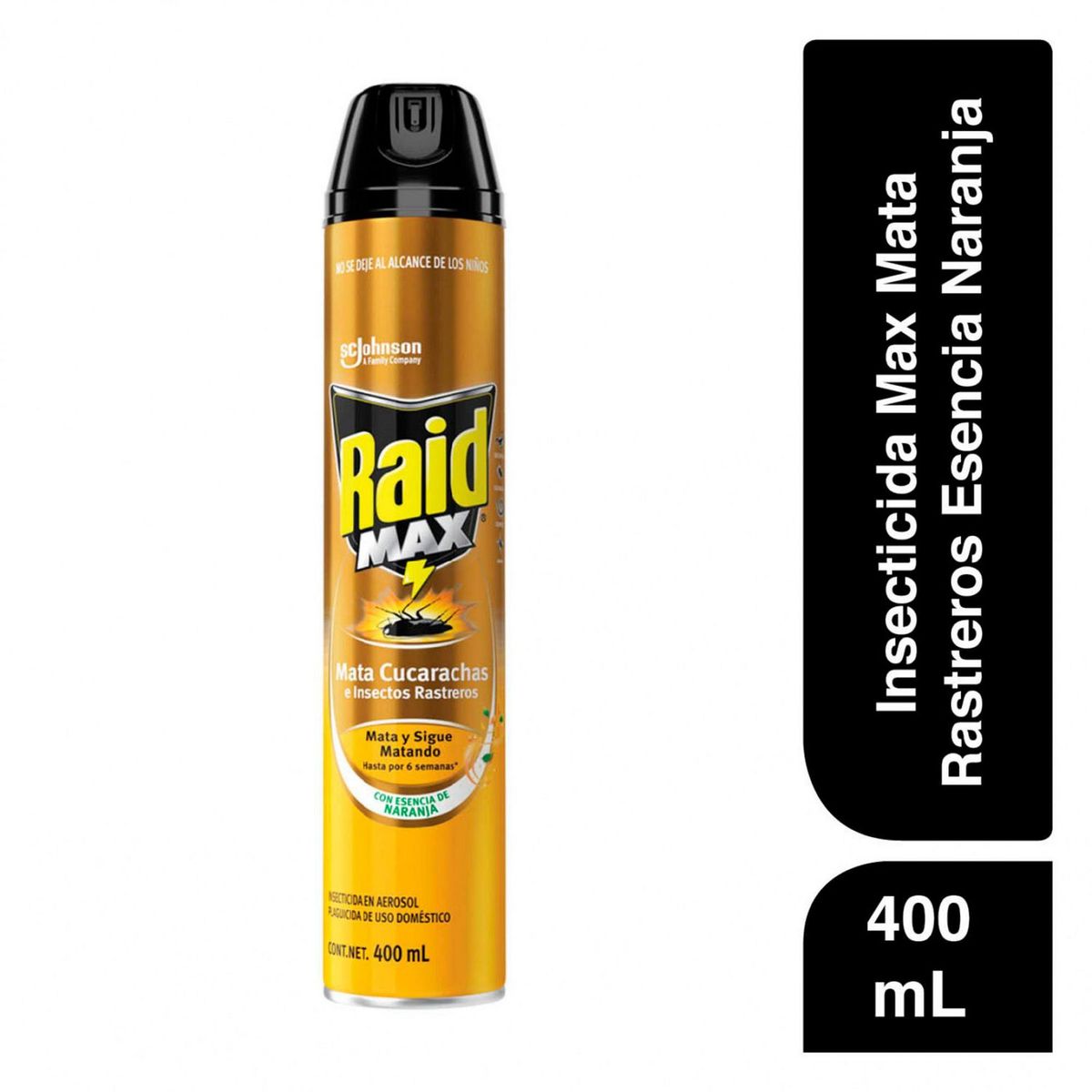 Raid - Insecticida raid max naranja