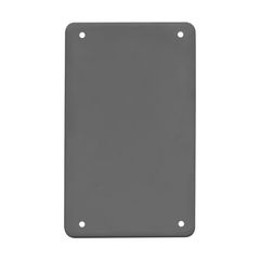 Tapa No Metálica Pesada Rectangular Ciega Gris