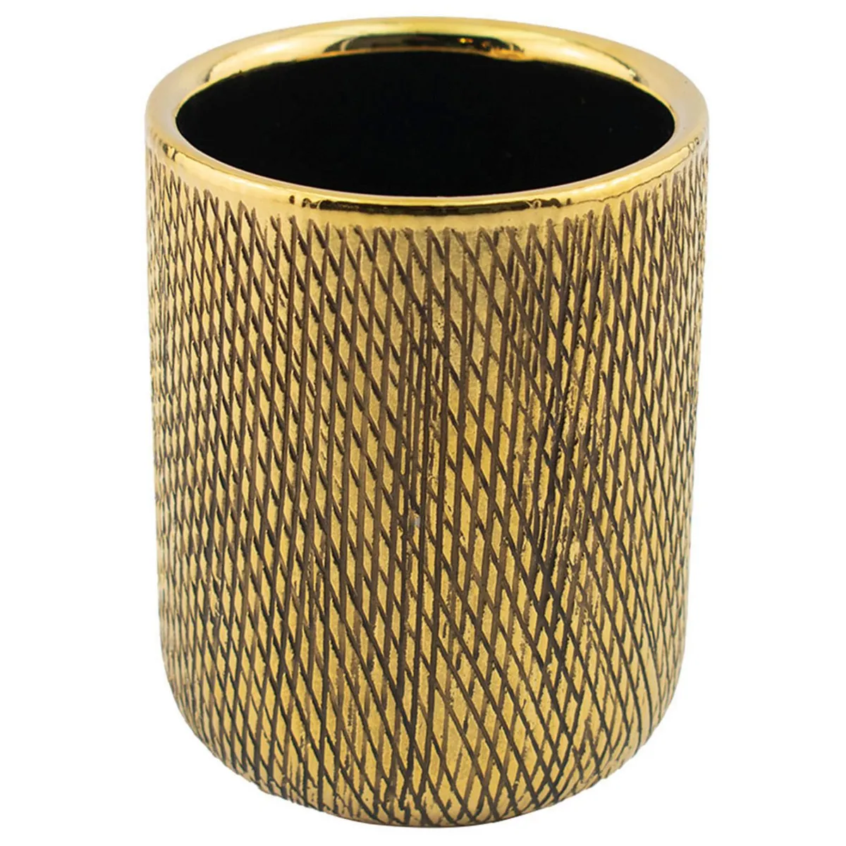 Vaso baño cerámica dorado, marca Top Choice - Foto Principal