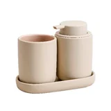 Juego para baño cerámica beige