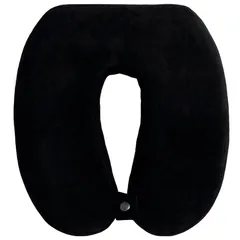 Cojín para cuello Negro 30 x 32 x 6 cm