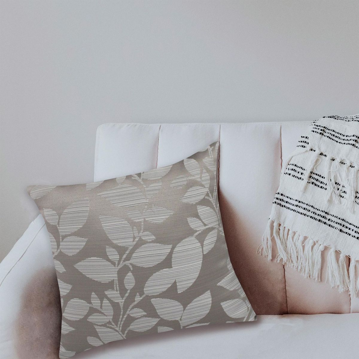 Blancos Pileso - Cojín deco Jacquard Arena 45 x 45 cm