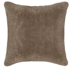 Cojín deco de peluche Arena 43 x 43 cm