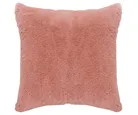 Cojín deco de peluche Rosa 43 x 43 cm