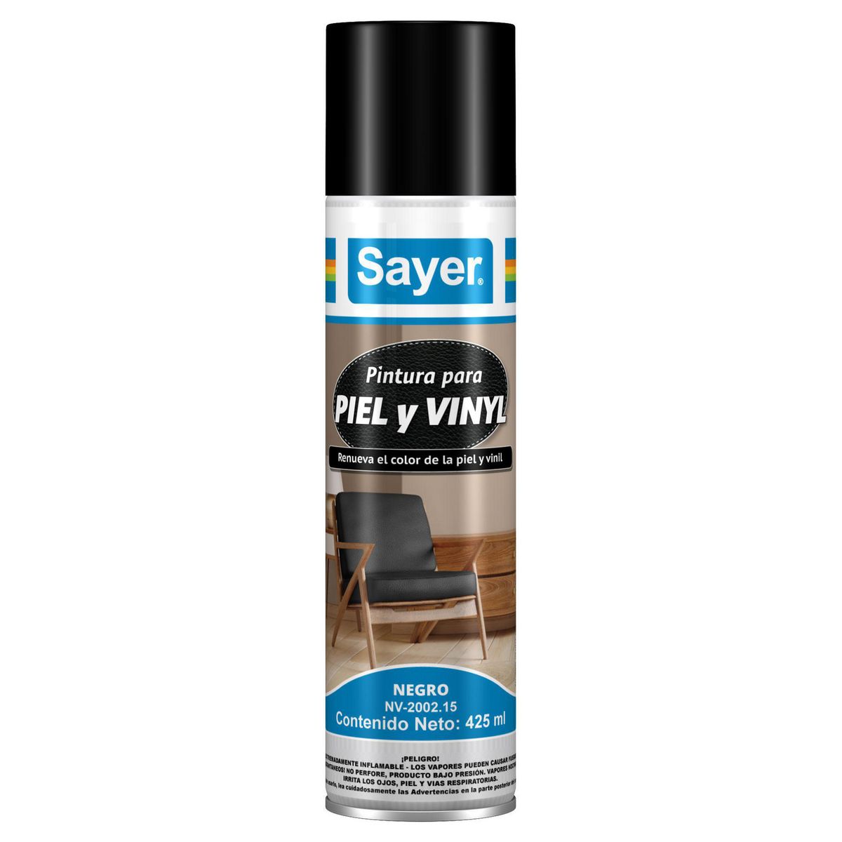 Sayerlack - Spray Pintura para piel-vinyl negro