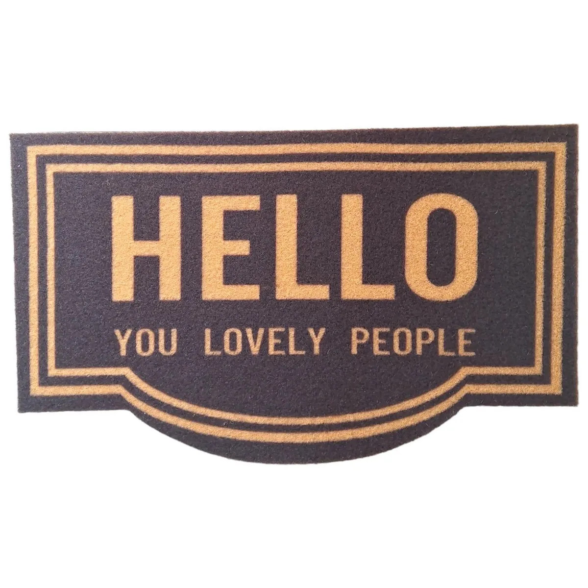 TKR Home - Tapete para entrada Natural Shape de 45 x 75 cm Beige