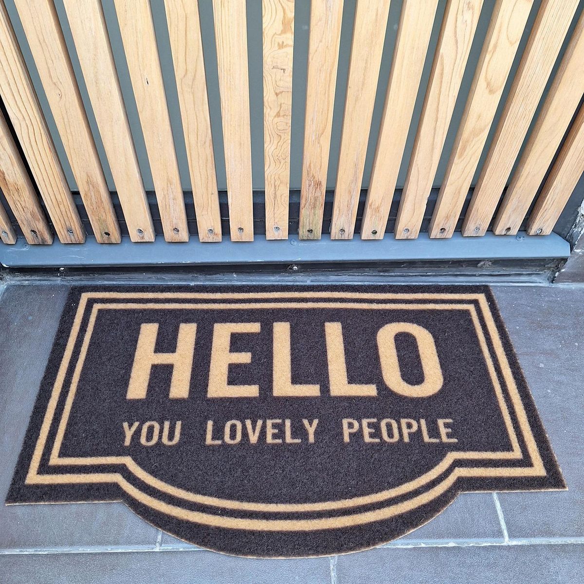 TKR Home - Tapete para entrada Natural Shape de 45 x 75 cm Beige