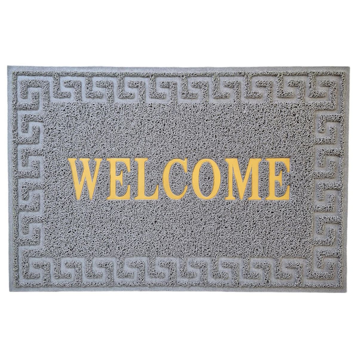 TKR Home - Tapete para entrada Coil Greek de 40 x 60 cm Gris