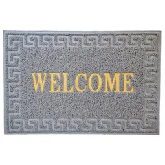 Tapete para entrada Coil Greek de 40 x 60 cm Gris