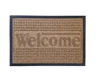 Tapete para entrada Welcome de 40 x 60 cm Café