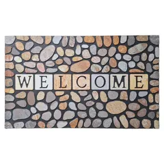 Tapete para entrada Flock Welcome de 45 x 75 cm Multicolor