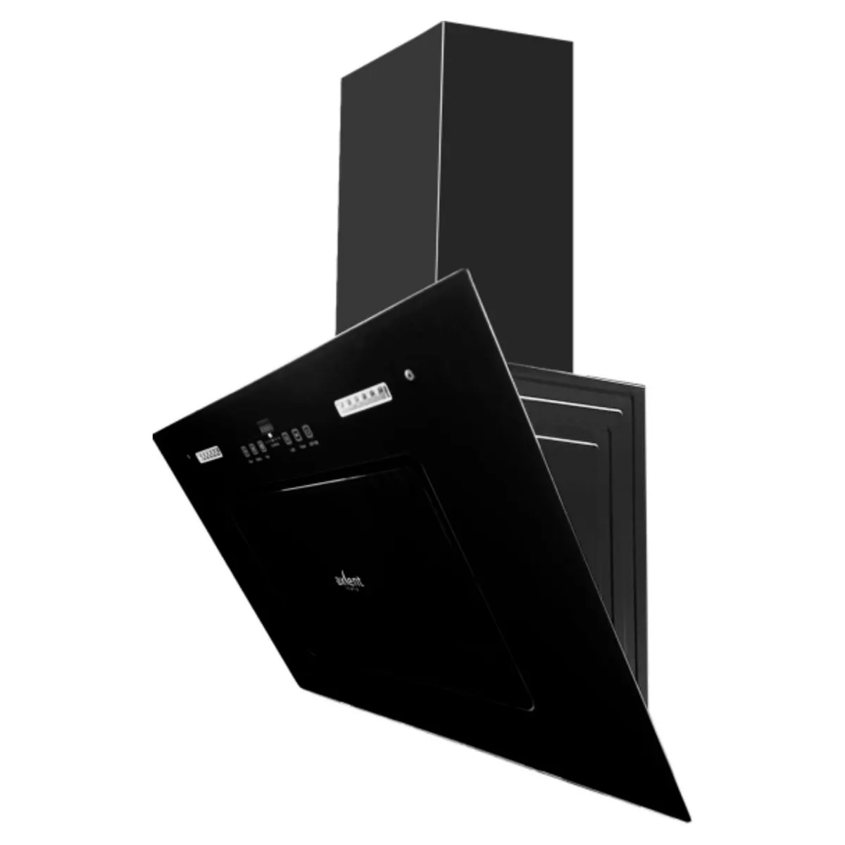 Axcent - Campana Mariella Con Panel Digital Luces de Halógeno 3 Velocidades Acabado Cristal Templado