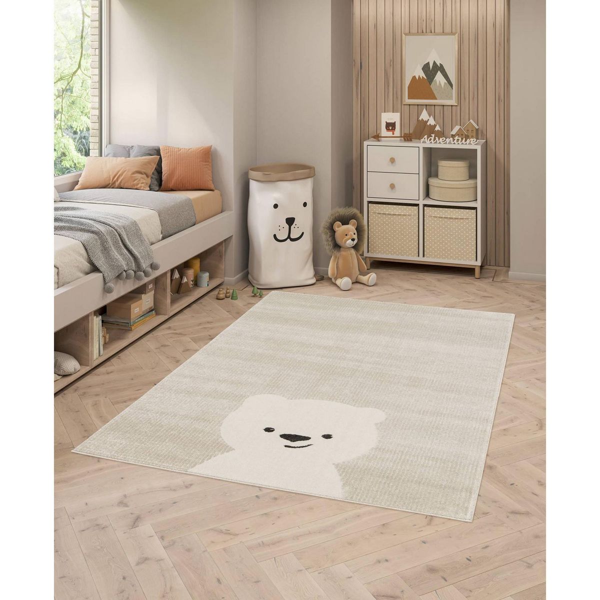 Tapete decorativo infantil Brera Kids Bear de 120 x 170 cm, marca TKR Home - Foto 2