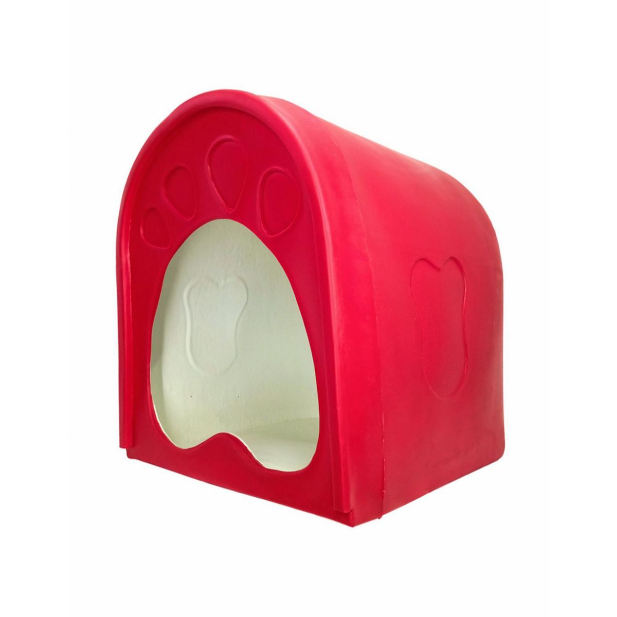 MERIDIAN PRO - Casa Mascota con Aditivo Antibacterial Roja Mediana