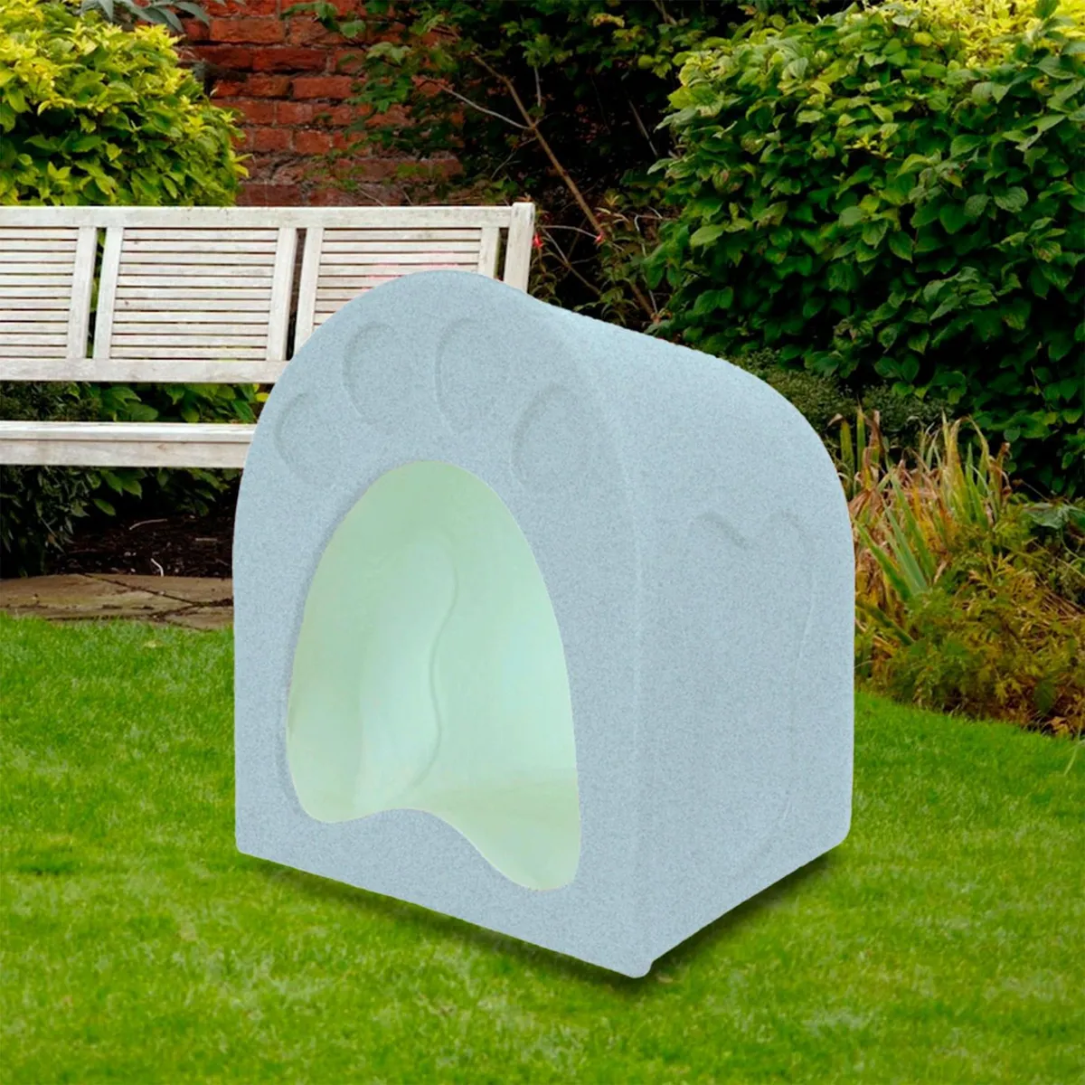 MERIDIAN PRO - Casa Mascota con Aditivo Antibacterial Granito Chica