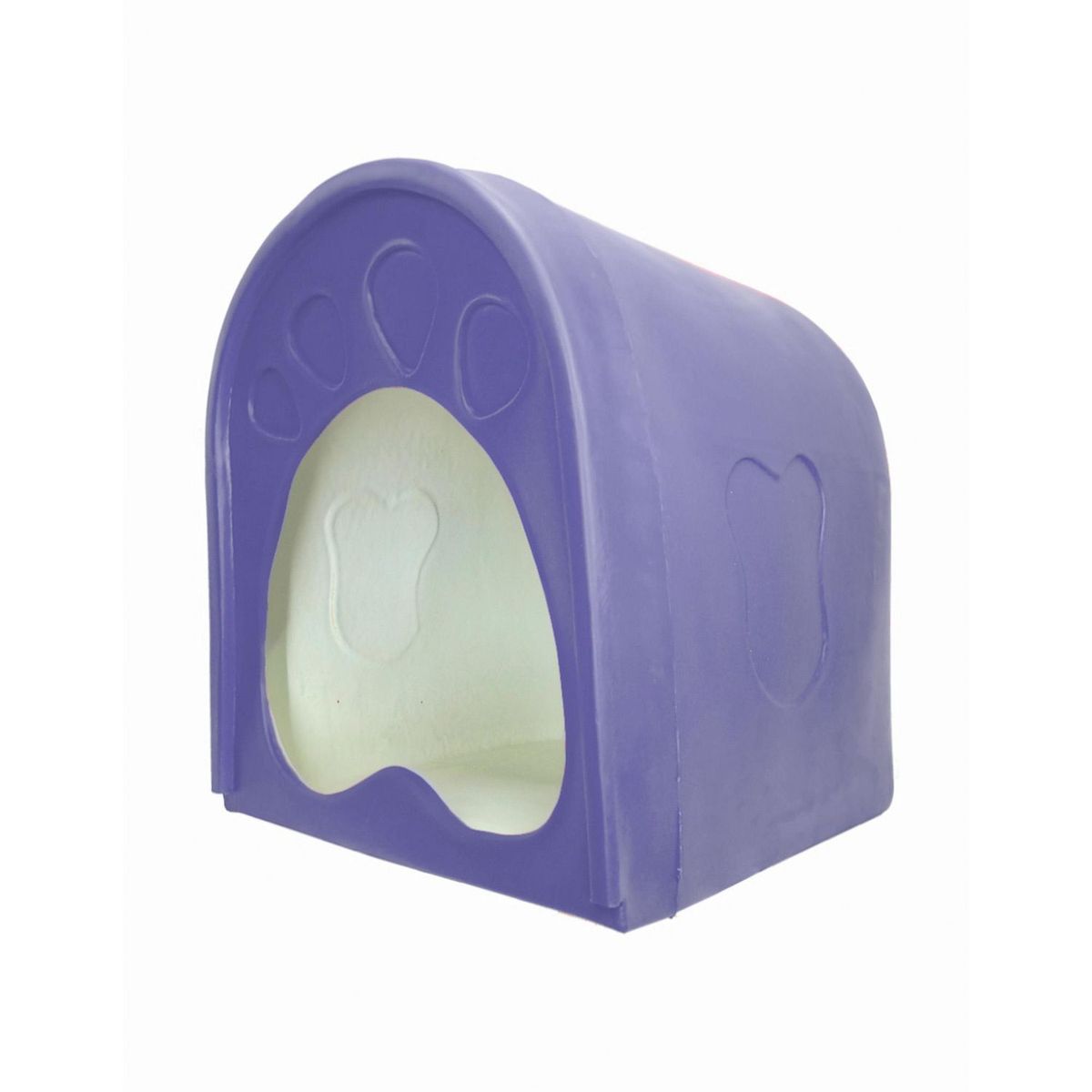 MERIDIAN PRO - Casa Mascota con Aditivo Antibacterial Púrpura Mediana