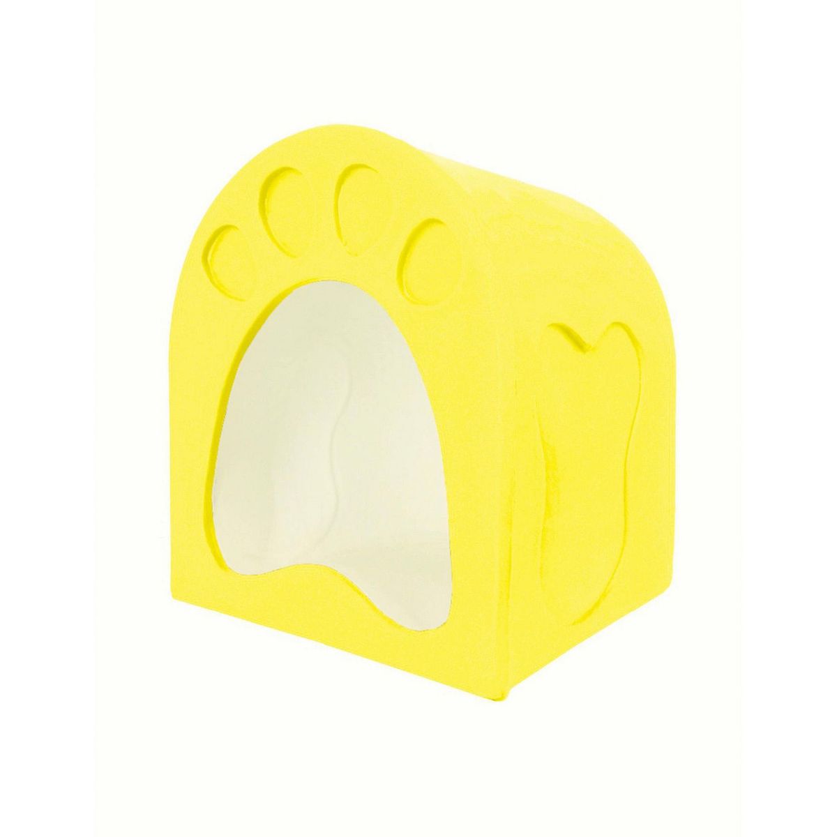 MERIDIAN PRO - Casa Mascota con Aditivo Antibacterial Amarilla Chica