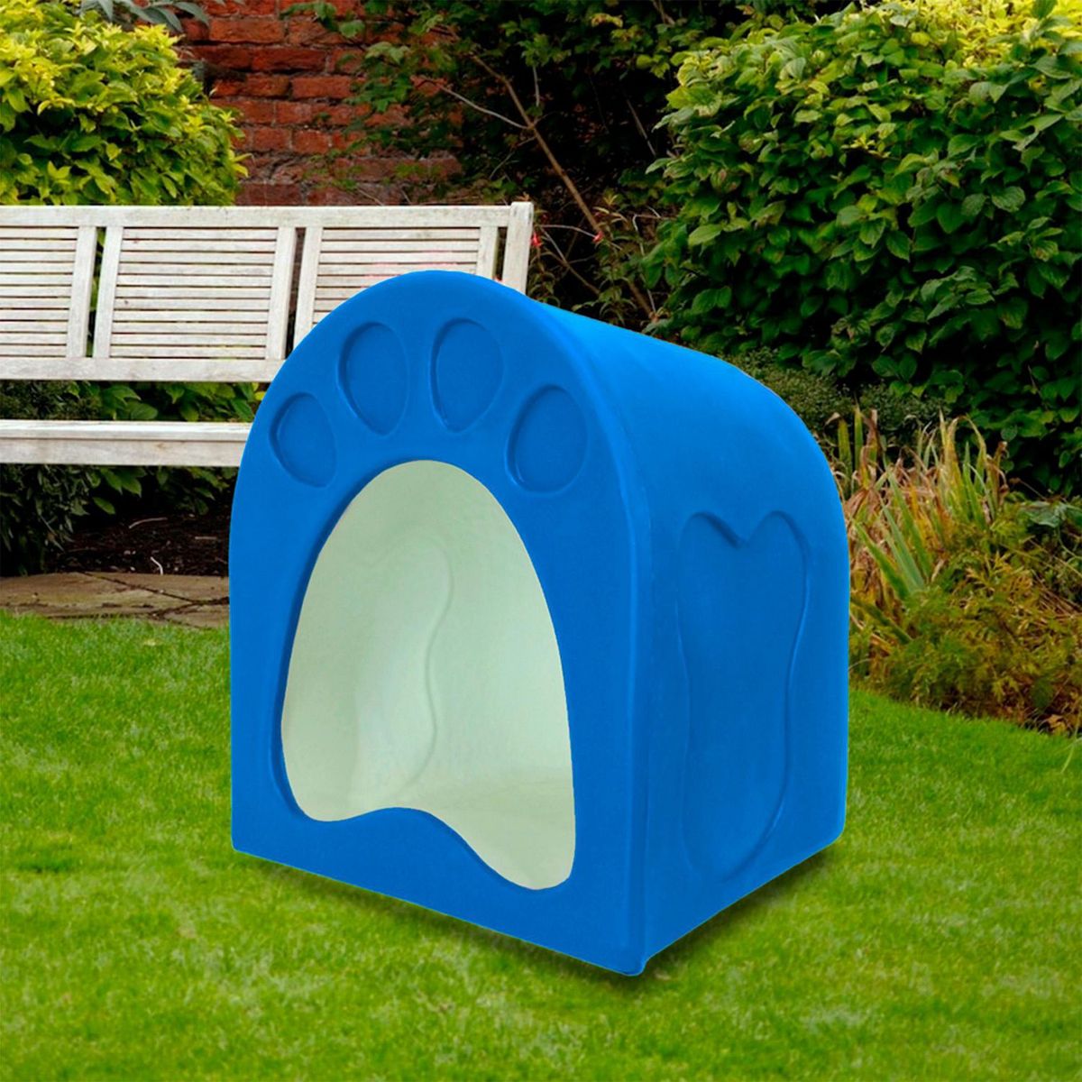 Casa Mascota con Aditivo Antibacterial Azul Chica, marca MERIDIAN PRO - Foto 2