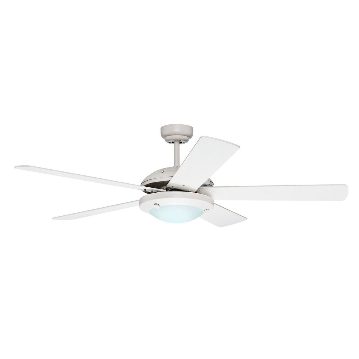 Hunter - Ventilador de Techo Solaris 5 Aspas y 2 Luces de 52" Blanco