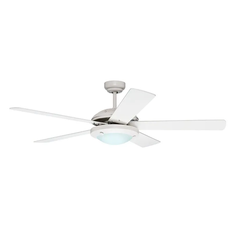 Hunter - Ventilador de Techo Solaris 5 Aspas y 2 Luces de 52" Blanco