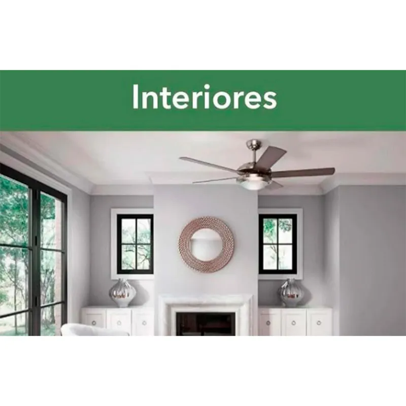Hunter - Ventilador de Techo Solaris 5 Aspas y 2 Luces de 52" Blanco