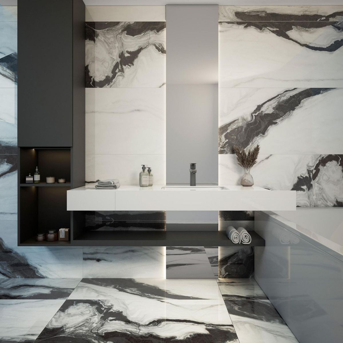 Tendenzza - Piso Porcelanico Monza 9Mm Br 60X120 1.44 m2