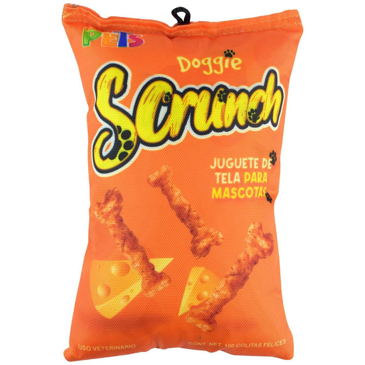 Fancy Pets - Juguete De Tela Doggie Scrunch Queso