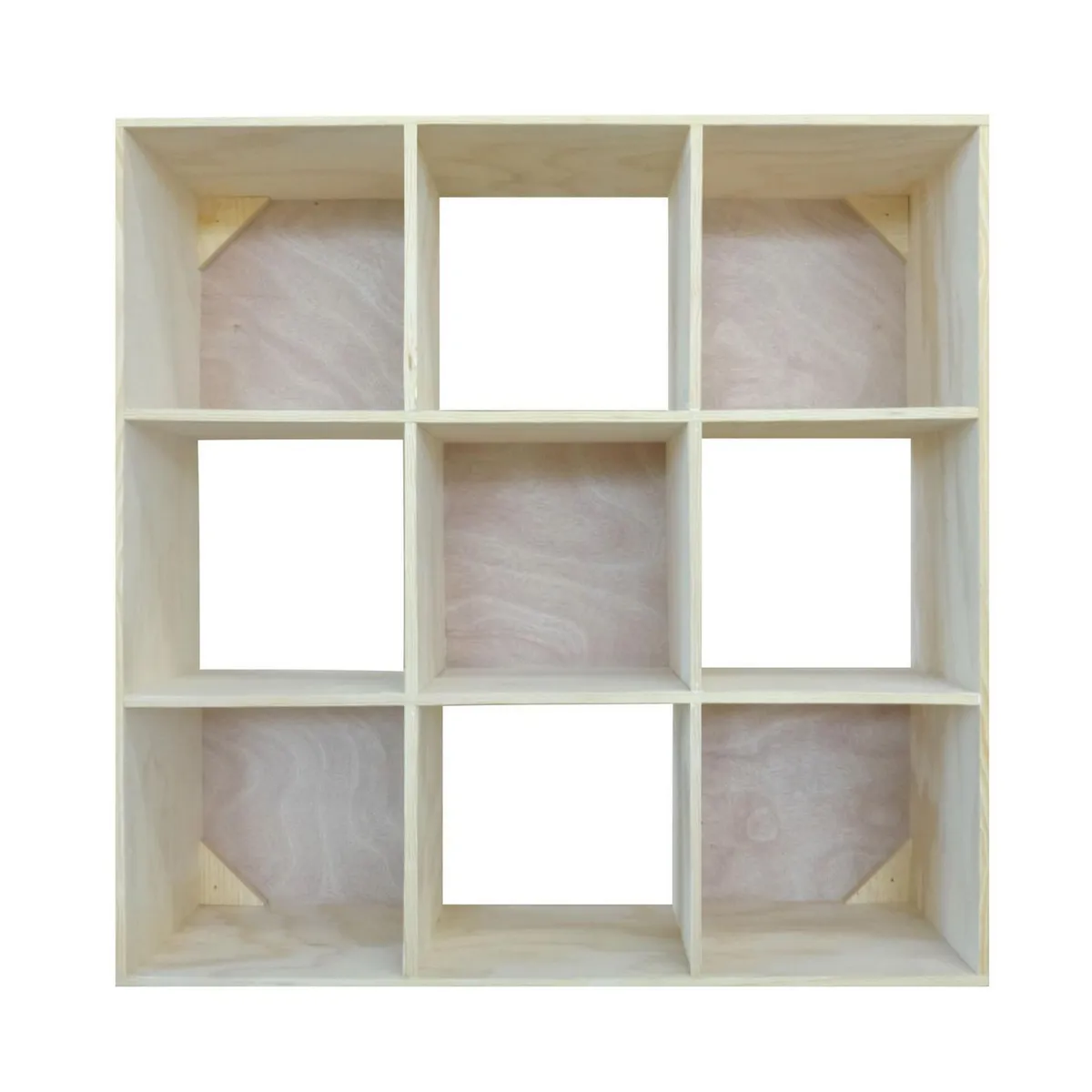 Excell - Librero 9 cubos natural