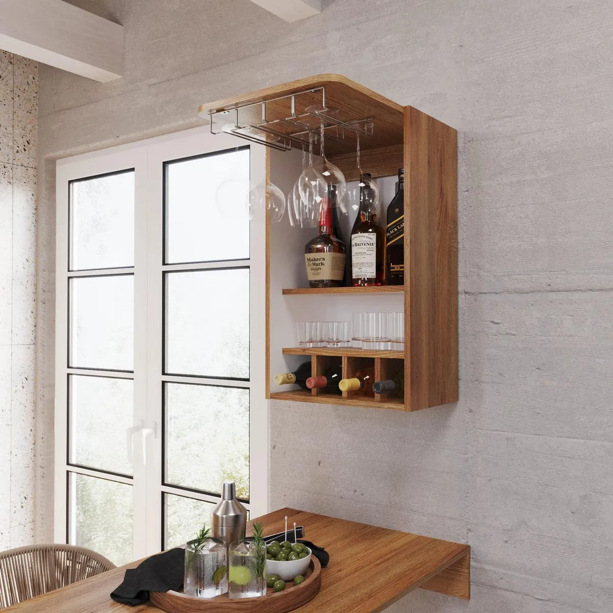 Maderkit - Repisa bar Bao miel