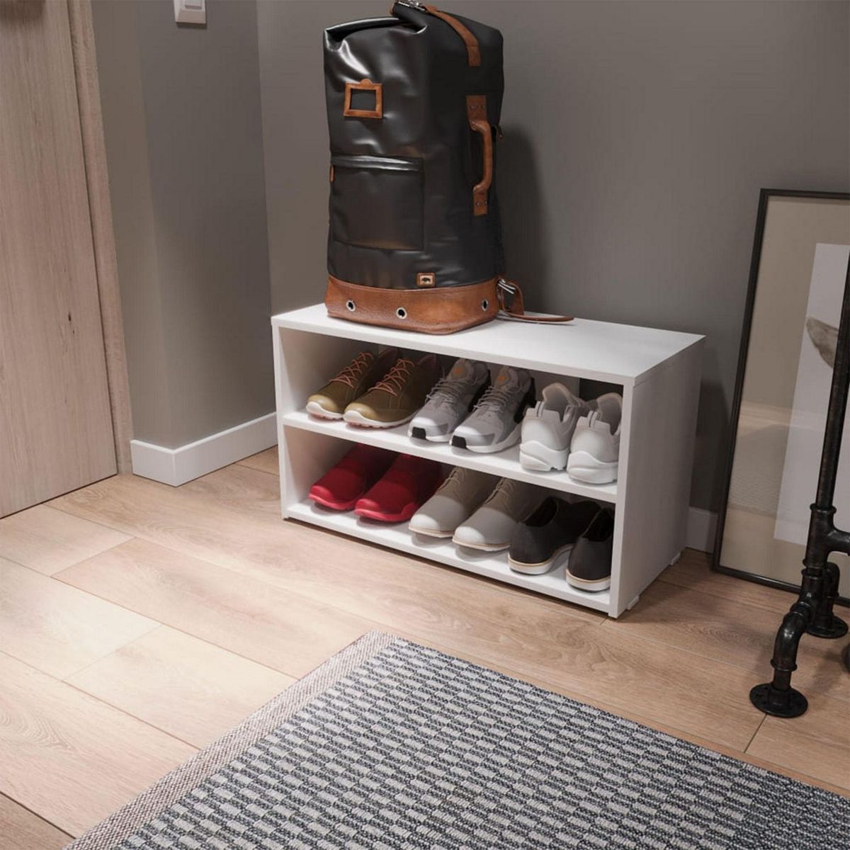 Maderkit - Zapatero Home blanco