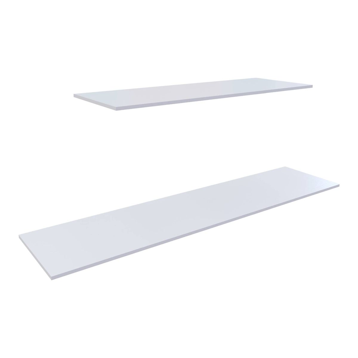 Combo 2 repisas blancas 80 y 120 cm, marca Maderkit - Foto 2