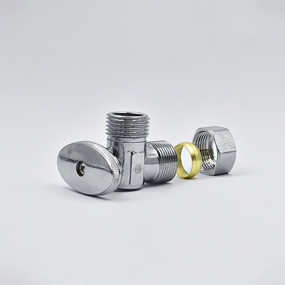 Fluidmaster - Llave de Control Angular de 1/4 de Vuelta 1/2" Tc X 1/2"