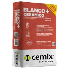 Blanco Ceramico Plus Cemix 20 Kg